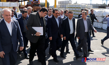 بازدید وزیر صنعت، معدن و تجارت و استاندار آذربایجان شرقی از گروه صنعتی آدو